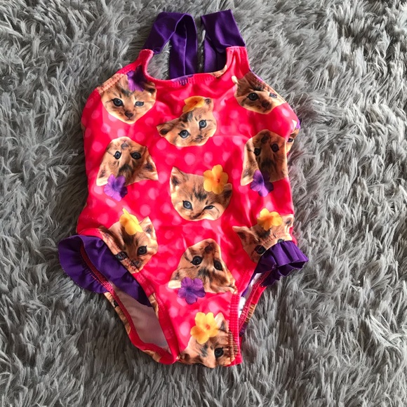 5/$25 CHILDREN’S PLACE kitten bathing suit /swim - Picture 1 of 3